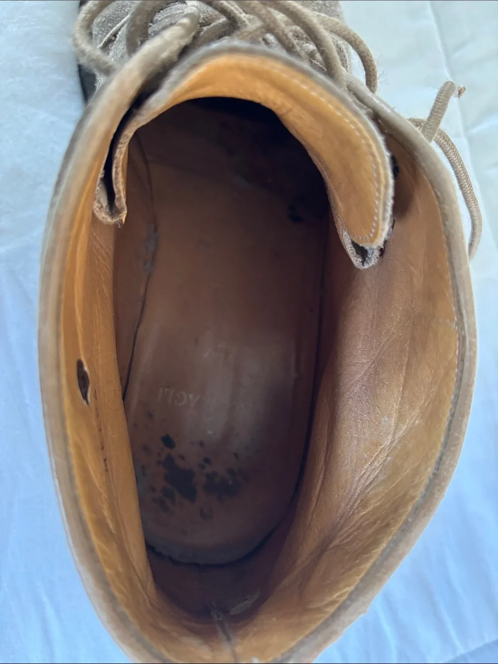 Bruno Magli Men’s Beige Suede Desert Chukka Boots Size 10.5 Made in Italy
